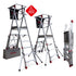 Escalera Faraone PLS con plataforma regulable
