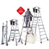 Escalera Faraone PLS con plataforma regulable