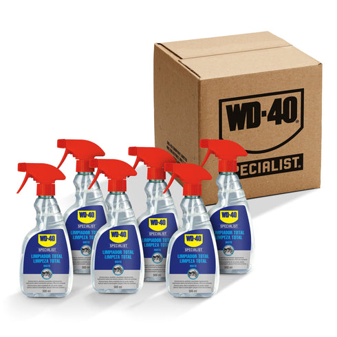 Pack de 6 unidades Limpiador Total WD 40 Specialist Motorbike