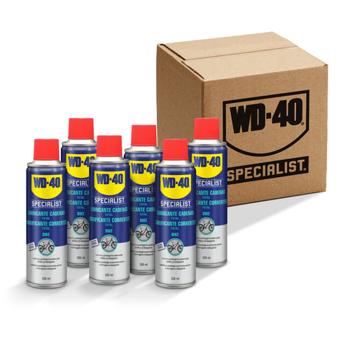 Pack 6 Lubricantes Cadenas WD-40 Bike Todo Clima