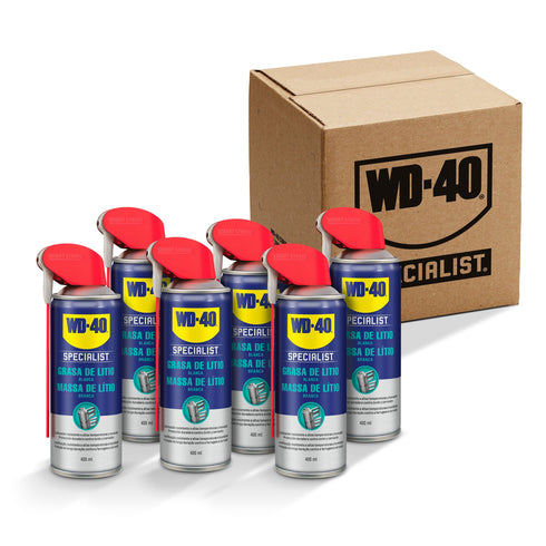 Pack de 6 unidades Grasa de Litio Blanca WD 40 Specialist