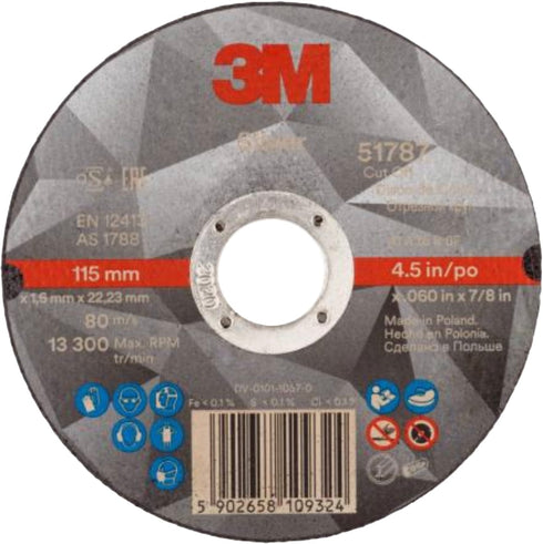3M™ Disco de Corte Silver T41 | 115x1.6mm | Acero/Inox