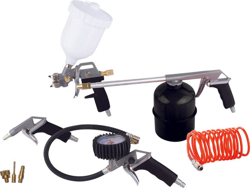 Kit de Pistolas de Pintar Neumático ABAC 8 Piezas