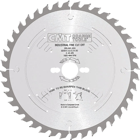 Disco de Sierra CMT 250x30 Z60