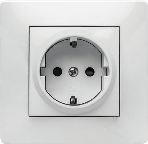 Base enchufe Schuko empotrar 16A 250V Famatel