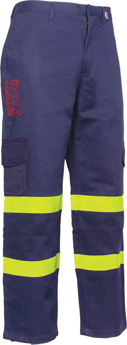 M Pantalón Ignífugo Antiestático Welder Blue WDB200 | Multinorma