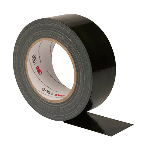 3M™ Cinta Americana 1900, negra, 50 mm x 50 m · 50mm × 50m, Negro, Plata