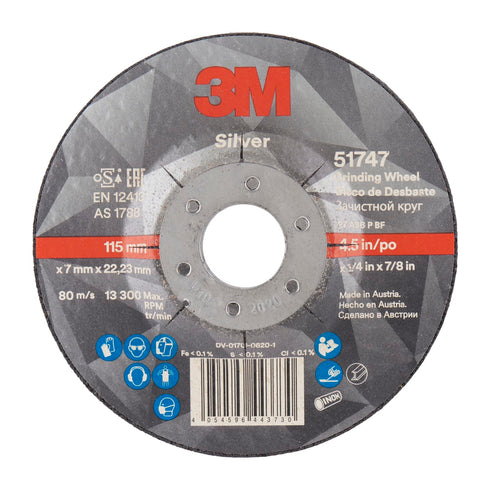 3M™ Disco de Desbaste Silver T27, 115 x 7 x 22 mm