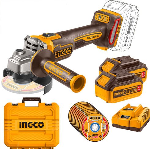 INGCO P20S kit de amoladora y baterias
