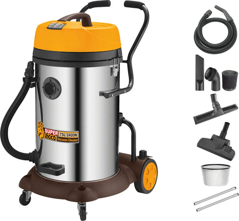 INGCO VC24751 Aspirador Industrial 75L 2400W | Doble Motor Inox |
