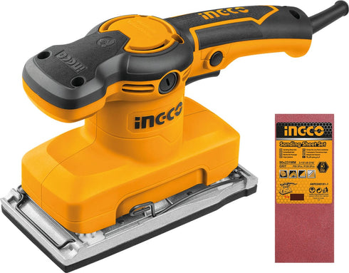 INGCO Lijadora Orbital 320W Base Aluminio | Modelo FS3208