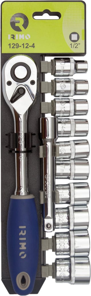 Juego Carraca 1/2" Irimo 129 con 10 Vasos
