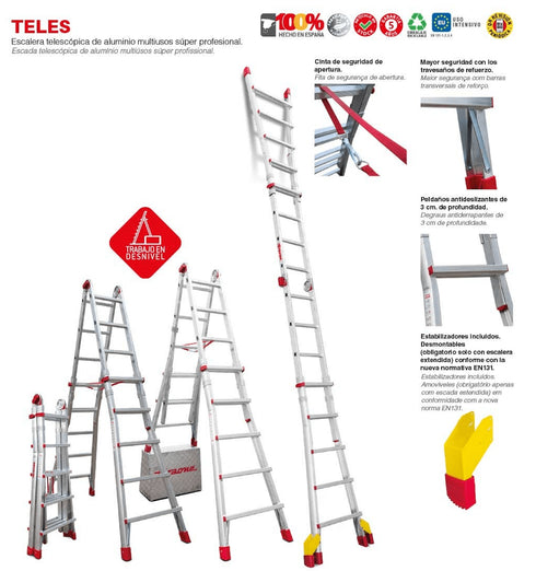 Escalera Telescopica Faraone Teles