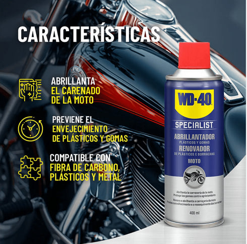 Abrillantador de Silicona WD 40 Specialist Motorbike