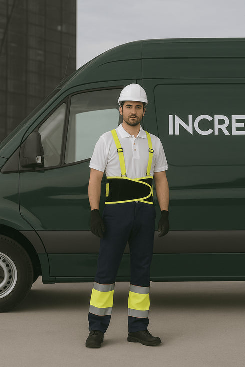 WorkTeam Faja Alta Visibilidad Con Tirantes  Bicolor