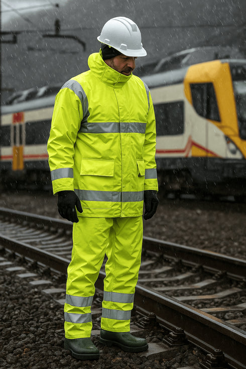 Juba Poseidón Traje Agua Impermeable Alta Visibilidad