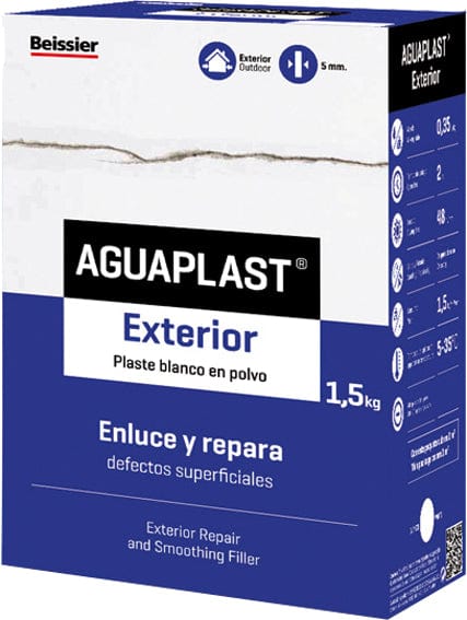 Pack de 10 unidades / 1.5kg Aguaplast Exterior de Beissier: Enluce y repara