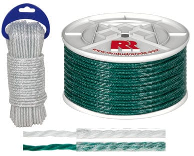 Blanco / 5mm x 15m Cuerda Plastificada Rombull 5mm | Impermeable y Resistente 