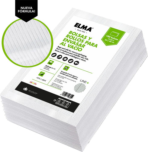 Bolsas Vacío Gofradas Elma 20x30 cm (100 uds) | Sous-Vide | Elmalit