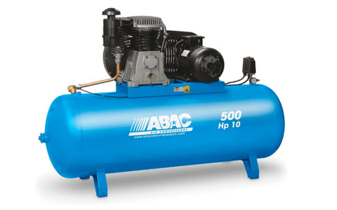 500L / 10HP Compresor Industrial de Piston por Correas Abac B7000
