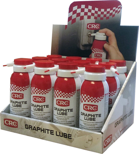 Pack de 12 unidades / 100ml Lubricante grafito cerraduras CRC