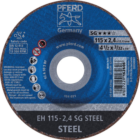 DISCO CORTE EH A24P-230X3 PSF - PACK 25 UNIDADES