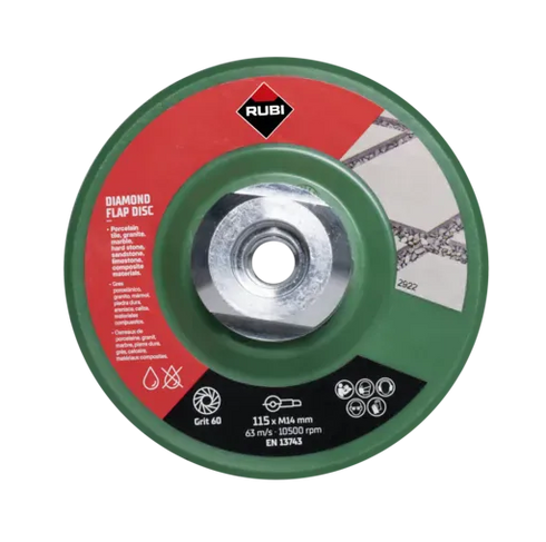 115mm / 50/60 GRIT Grueso Disco de diamante laminado RUBI