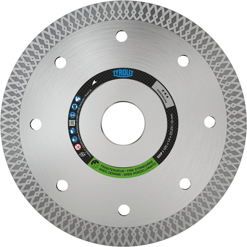 Gres porcelanico / 115x1.4x22mm / 1 unidad Disco de diamante para corte en seco Premium Tyrolit