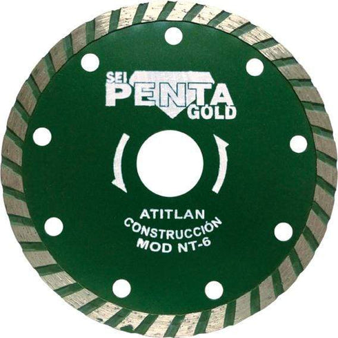 115mm Disco de Diamante Turbo Penta Atilan para Construcción