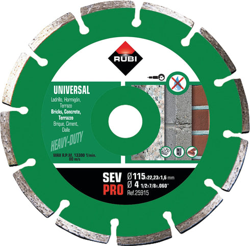 RUBI DISCO DIAMANTE TVP 30983 115MM SUPERPRO