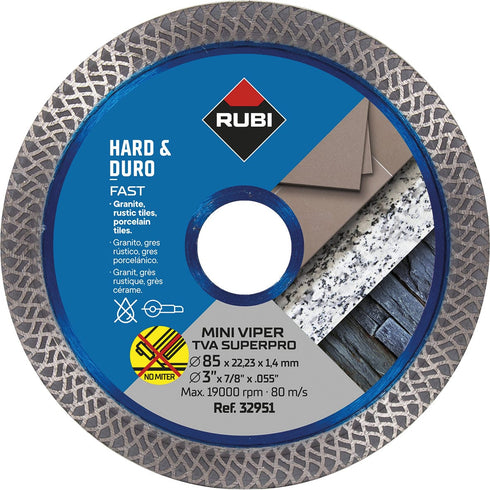 85mm Disco Diamante RUBI Mini Viper TVA SUPERPRO