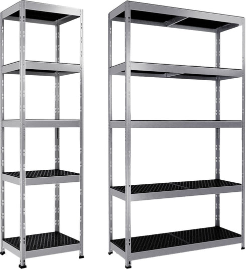 Estantería metálica exterior 5 baldas 180x100x38 cm Rivet Kit