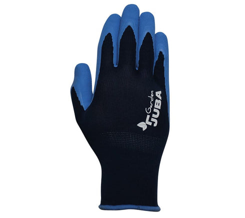 Guante de protección Juba H255 GARDEN poliéster recubrimient · 6, Azul - negro, 10, 7, 8, 9