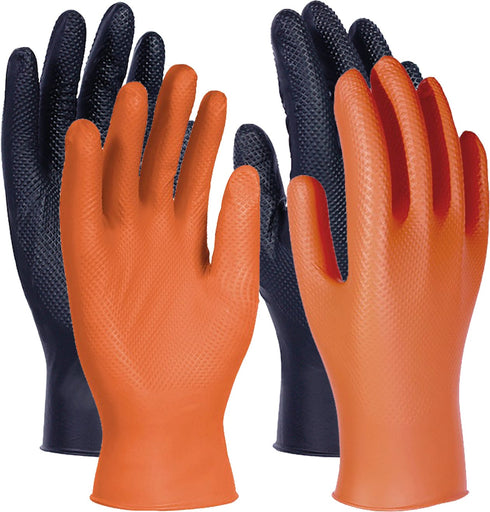 negro / S Guantes Nitrilo Unigrip BK 3L | Textura Diamante · EN ISO 374 Tipo B · Caja 50