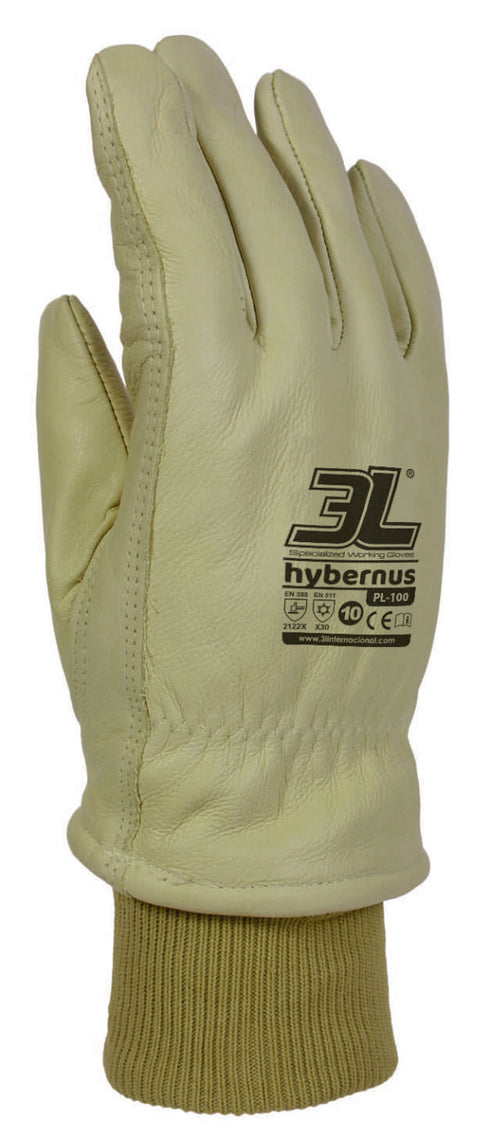 Guantes Hybernus PL-100 | 3L · 8, Beige, 1 unidad, 9, 10, 11