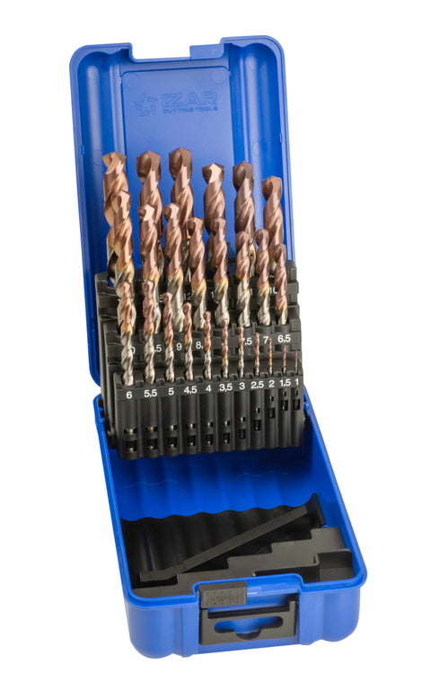 Juego brocas DIN 338 Izar 25 piezas