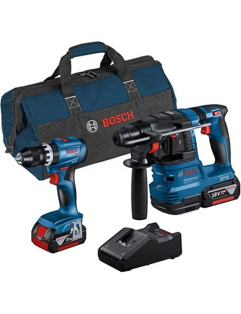 Kit Bosch Atornillador GSB 18V-45 y Martillo GBH 18-22