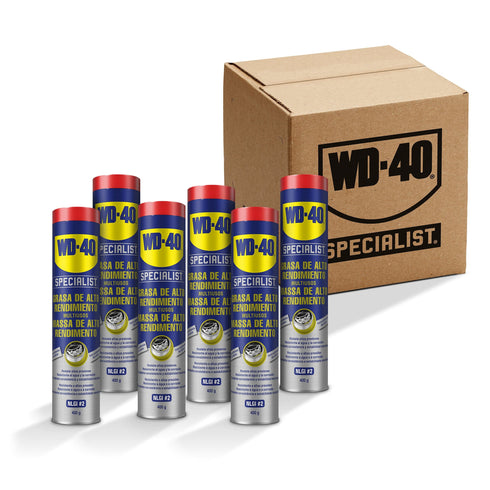 400g / Pack de 6 unidades Pack de 6 unidades Grasa Alto Rendimiento WD 40 Specialist de 400g