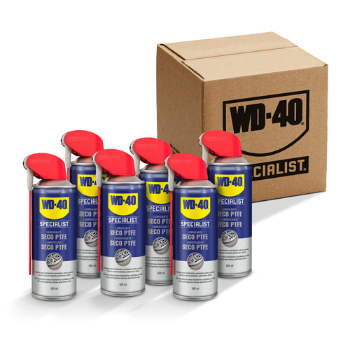 400ml / Pack de 6 unidades Pack 6 WD-40 Specialist Lubricante Seco PTFE 400 ml | Incremental