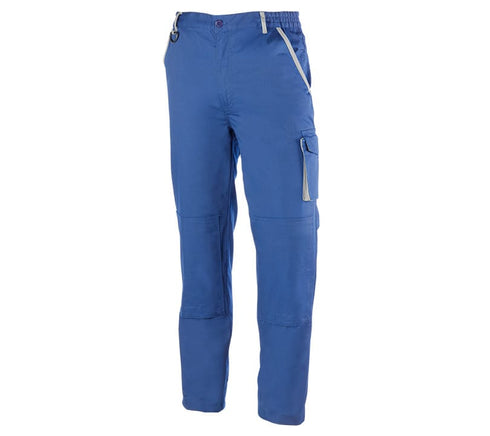 Pantalón de trabajo Juba 951 INDUSTRIAL multibolsillos bicol · S, Azulina - Gris, M, L, XL, XXL