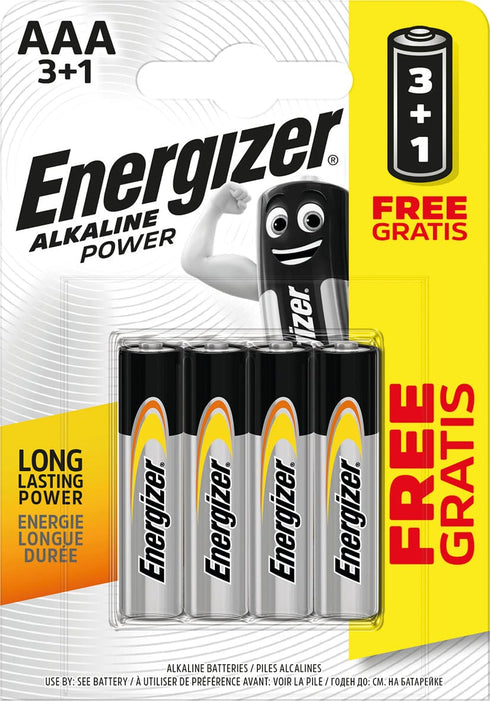 Pack de 12 unidades Pila Alcalina Energizer POWER LR06 AA BP4