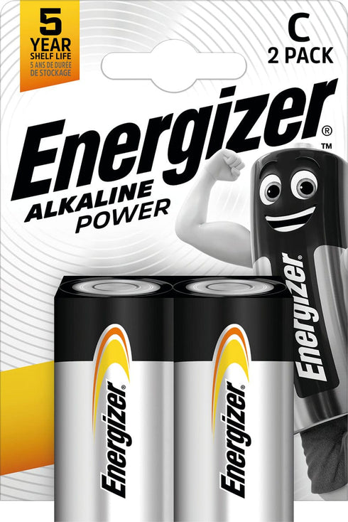 Pack de 6 unidades Pila Alcalina Energizer POWER LR14 C BP2