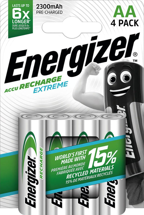 Pack de 12 unidades / AA Pilas Recargables Energizer Extreme