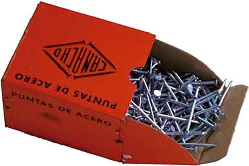 2.40x25mm caja de 1000 puntas Puntas acero zincadas cabeza plana Camacho