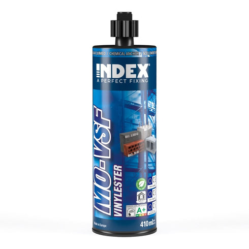 Pack 12 uds Resina Vinylester INDEX MO-VSF — Fijación Química de Máximas Prestaciones sin Estireno 410ml