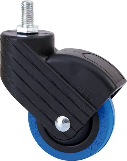 Rueda De Nailon Con Placa De 42 Mm Y Freno | Con Diámetros Desde 30 Mm Hasta 50 Mm | Para Pesos