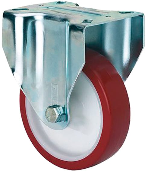 Fijo / 80mm / 100kg Ruedas Alex Serie ZV para muebles auxiliares · Placa superior, 80mm, 100kg, 100mm, 150kg, 125mm, 200kg, 150mm, 250kg, Placa superior con freno, Fijo