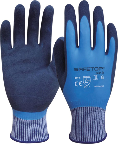 7 / 12 / EN420 Safetop Rainsoft Guantes Impermeables | Protección en Entornos Húmedos