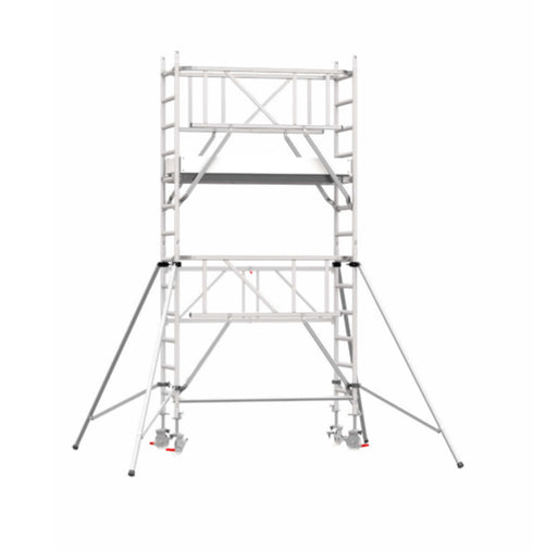 ScafLine Andamios y escaleras 2.80-4.80m Scafline Andamio de base plegable Eco