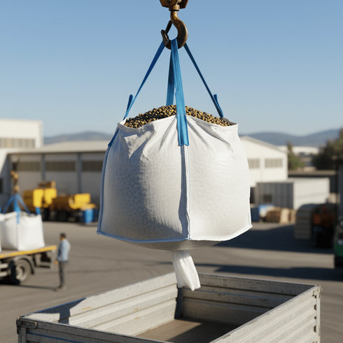 Big Bag Tecnopacking 90x90x90 1000 kg con boca descarga | SF 6:1